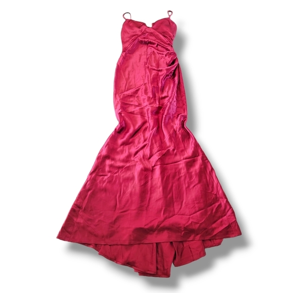 Selina Designer Red‎ Sexy Bodycon Mermaid Ball Gown Prom Dress Size XS - Picture 6 of 13
